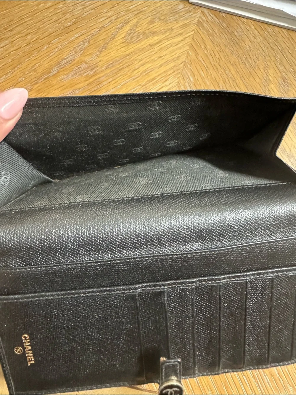 Authentic Chanel long wallet